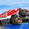 monster truck tricky stunt race game